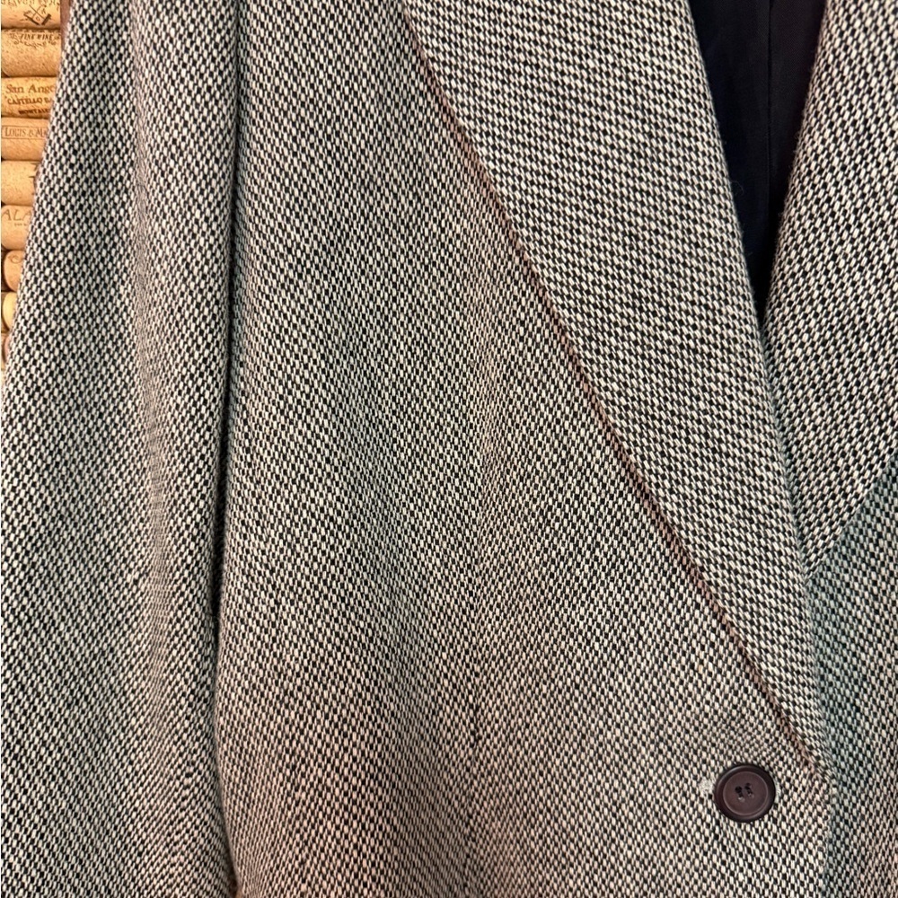 Vintage 90s Leslie Fay Petites wool blend blazer size 14p - Picture 4 of 7